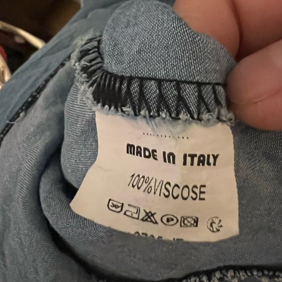 Sunny Studio Paris denim leopard print ruched high low ruffle hem maxi dress - Picture 9 of 9